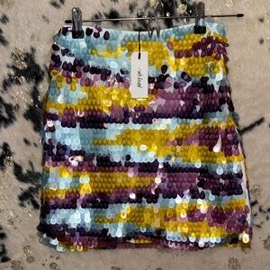 Nasty Gal Vibrant Sequin Mini Skirt